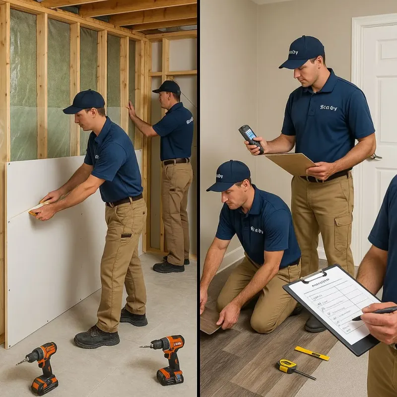Repairs and Reconstruction process in Houston County, TX
